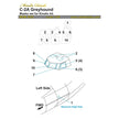 C-2A Greyhound, Painting Masks Scale 1:48 (Recommended for kit: Kinetic) Metallic Details MDM4828 - For Model Aircraft Kits