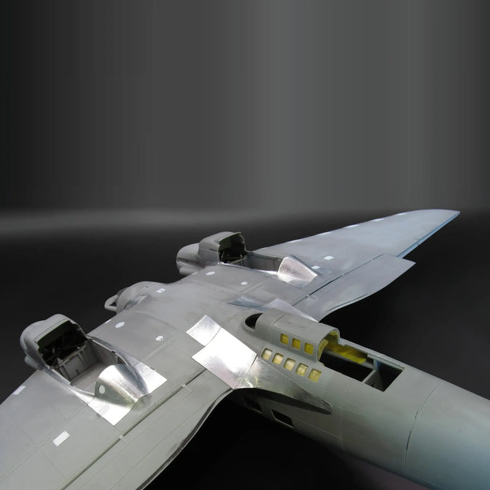 Heinkel He 111H-3 / H-6 Exterior Panels – Pre-Cut Self-Adhesive Aluminum Foil Set – Real Metal Upgrade (for ICM) Scale 1:48 Metallic Details MDM4830