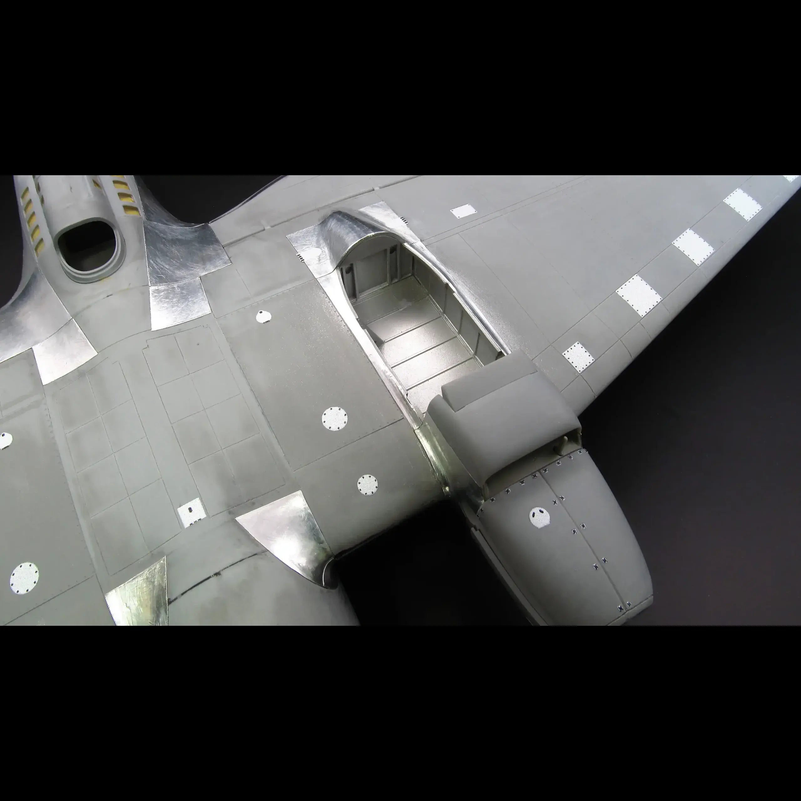 Heinkel He 111H-3 / H-6 Exterior Panels – Pre-Cut Self-Adhesive Aluminum Foil Set – Real Metal Upgrade (for ICM) Scale 1:48 Metallic Details MDM4830