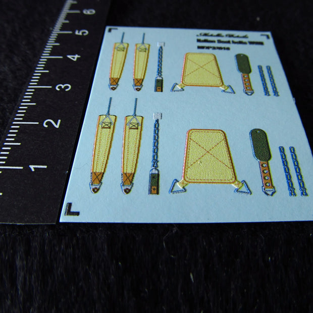 Italian Seat Belts WWII (3D Decals) Scale 1:32 Metallic Details MDP32016 - For Aircraft Models Kits