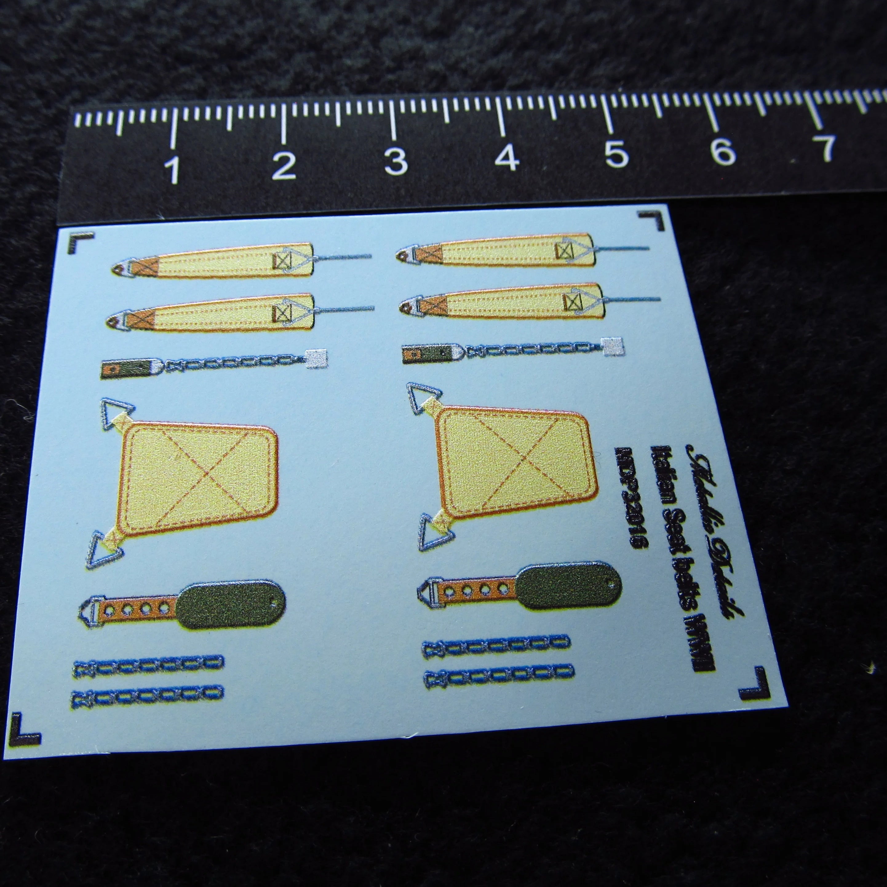 Italian Seat Belts WWII (3D Decals) Scale 1:32 Metallic Details MDP32016 - For Aircraft Models Kits