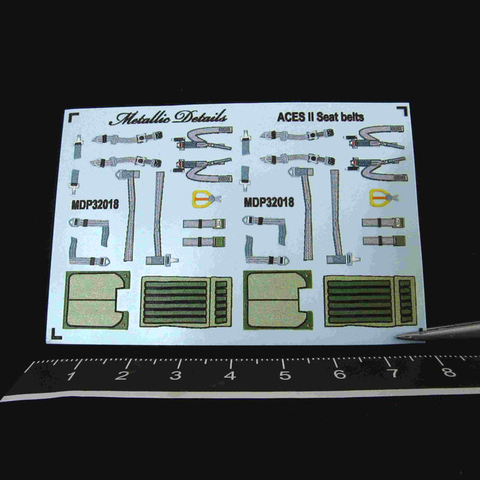 ACES II Seat Belts Scale 1:32 Metallic Details MDP32018