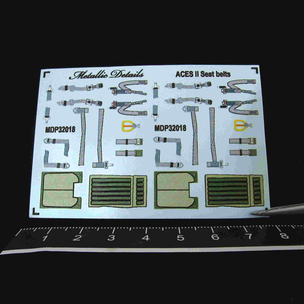 ACES II Seat Belts Scale 1:32 Metallic Details MDP32018