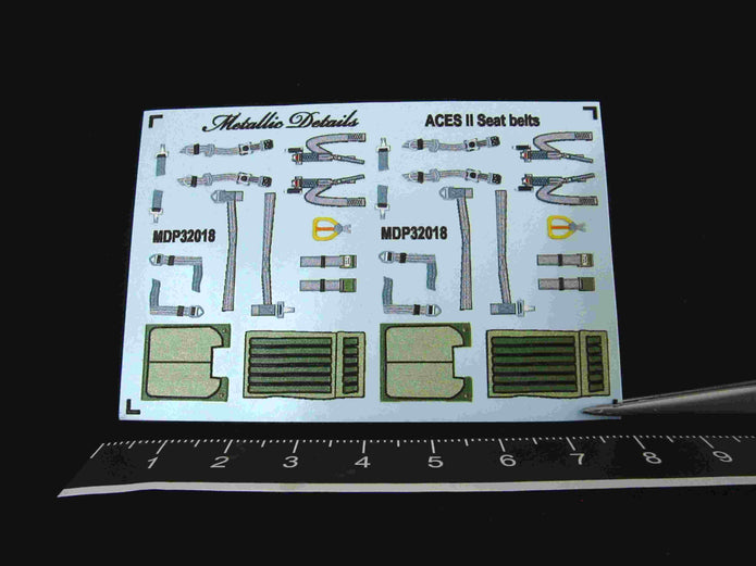 ACES II Seat Belts Scale 1:32 Metallic Details MDP32018