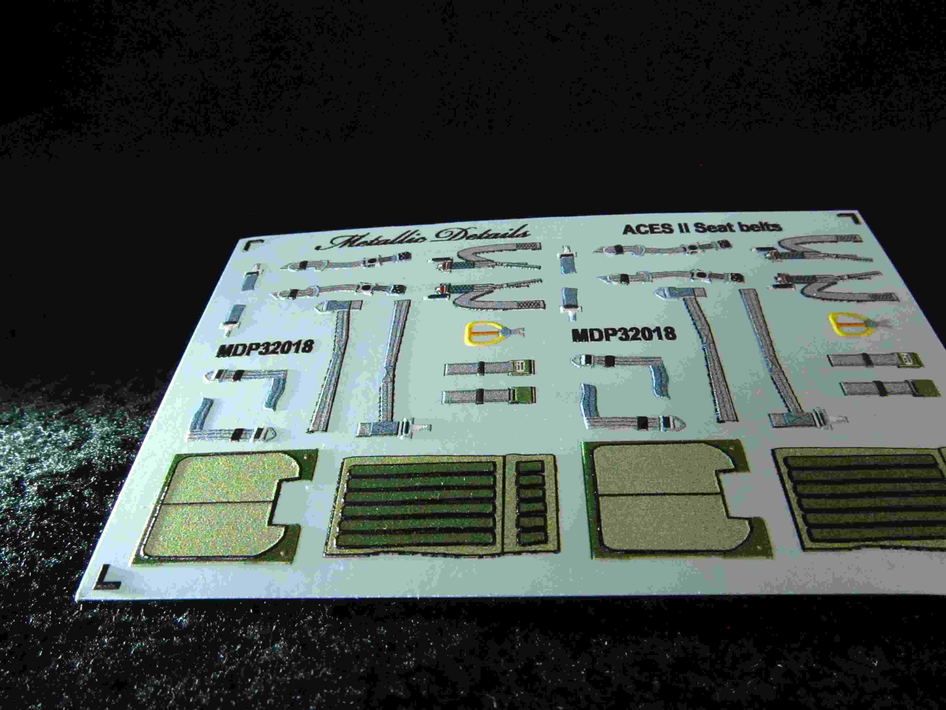 ACES II Seat Belts Scale 1:32 Metallic Details MDP32018