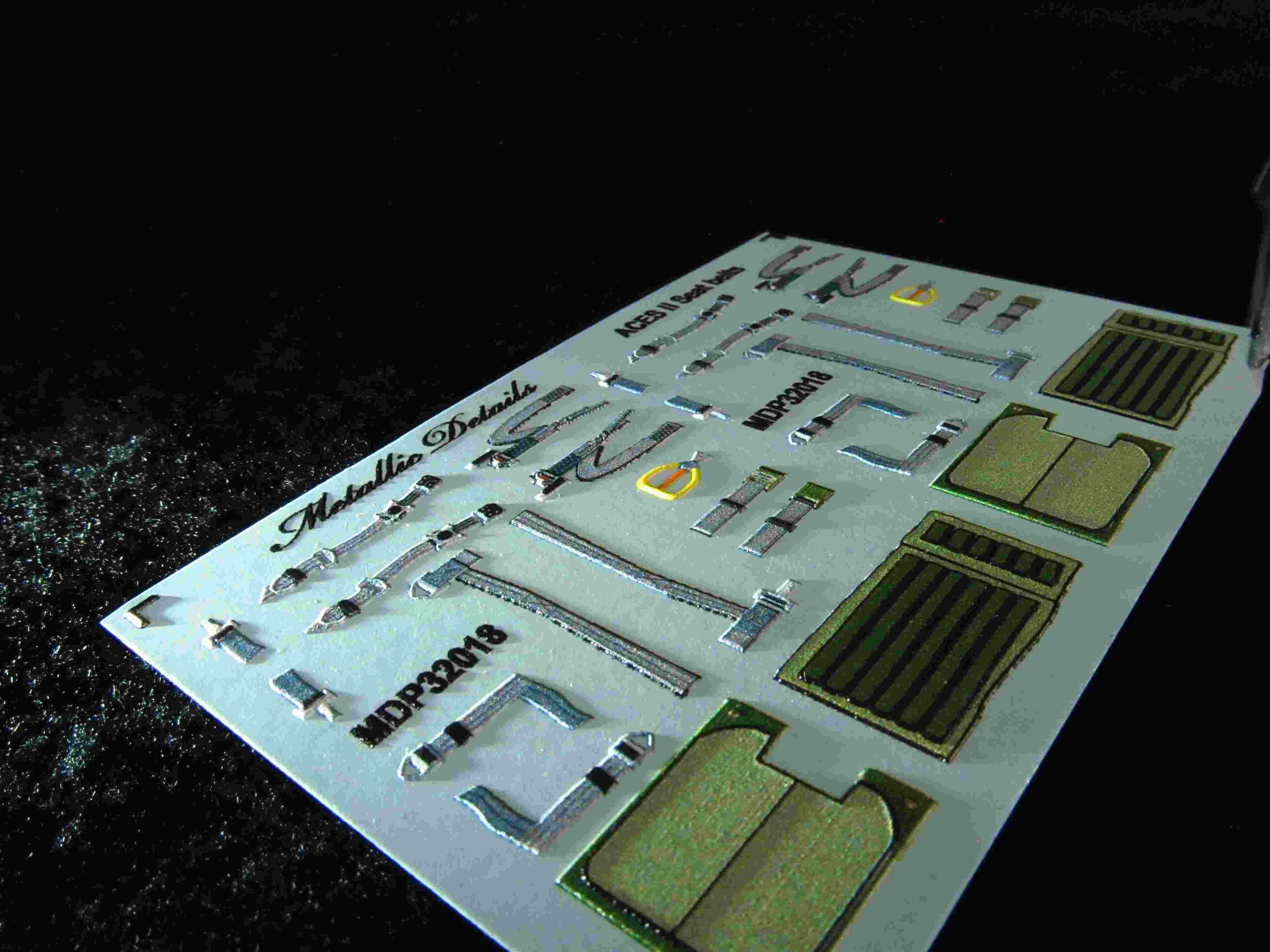 ACES II Seat Belts Scale 1:32 Metallic Details MDP32018
