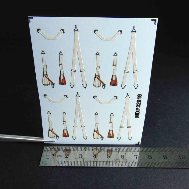 Luftwaffe Seat Belts early WWII Scale 1:32 Metallic Details MDP32019