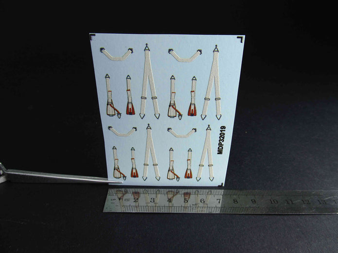 Luftwaffe Seat Belts early WWII Scale 1:32 Metallic Details MDP32019