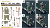 F/A-18, T-45 Seat Belts Scale 1:32 Metallic Details MDP32023