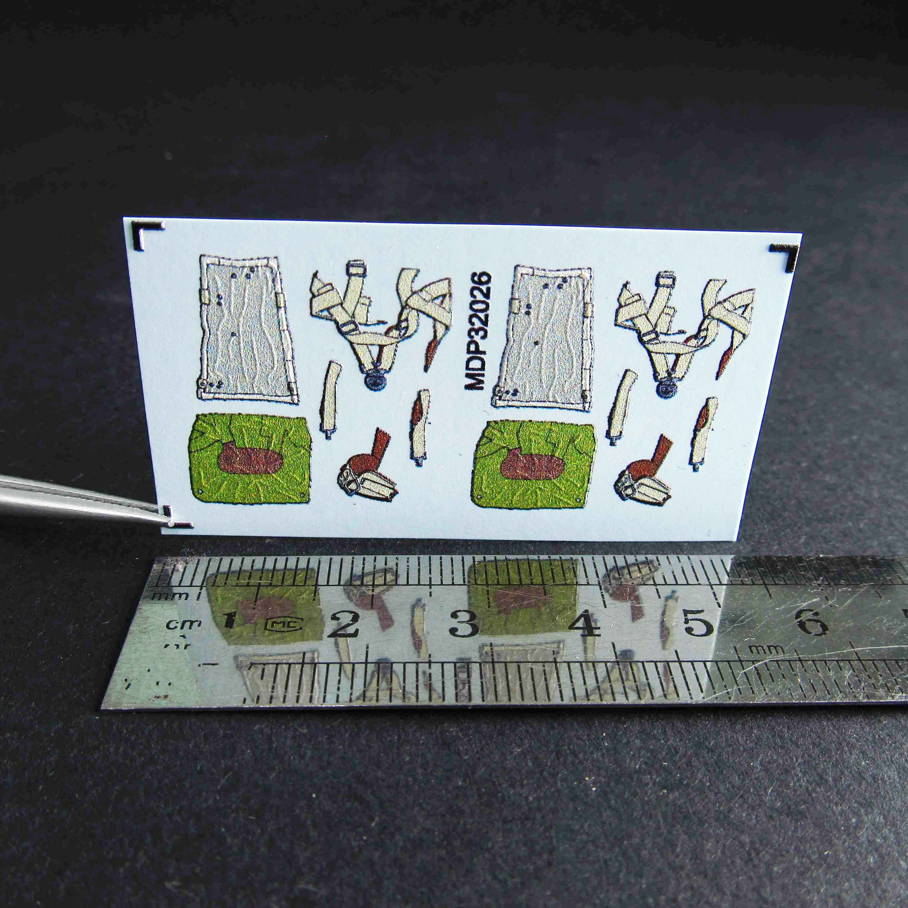 Luftwaffe WWII Aircrew Parachutes Scale 1:32 Metallic Details MDP32026