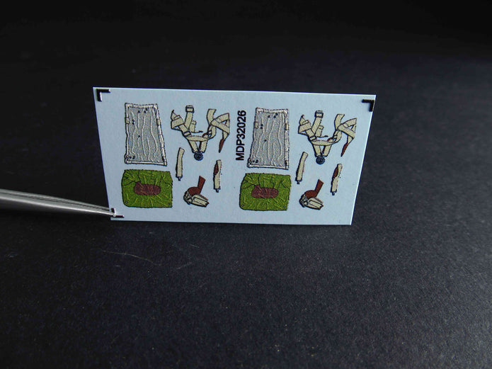 Luftwaffe WWII Aircrew Parachutes Scale 1:32 Metallic Details MDP32026