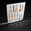 3D Pilot Seatbelt Decals for P-47 Thunderbolt & P-51 Mustang - Set for 2 Seats Scale 1:32 Metallic Details MDP32029