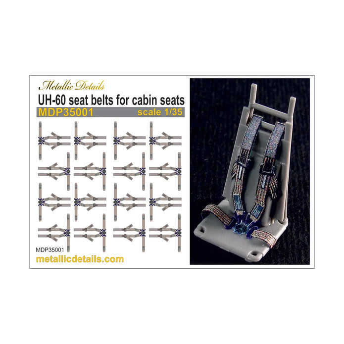 UH-60 seat belts for cabin seats Scale 1:35 Metallic Details MDP35001