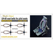 UH-60 seat belts for pilot seats Scale 1:35 Metallic Details MDP35002