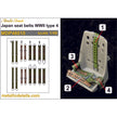 Japan Seat Belts WWII type 4 (3D Decals) Scale 1:48 Metallic Details MDP48010 - For Aircraft Model Kit