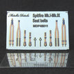 Spitfire Mk,I-Mk,IX Seat Belts (3D Decals) Scale 1:48 Metallic Details MDP48011 - For Model Kit Aircraft