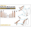 Spitfire Mk,I-Mk,IX Seat Belts (3D Decals) Scale 1:48 Metallic Details MDP48011 - For Model Kit Aircraft