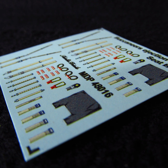Blackburn Buccaneer, Seat Belts (3D Decals) Scale 1:48 Metallic Details MDP48016 - For Model Kits Aircraft