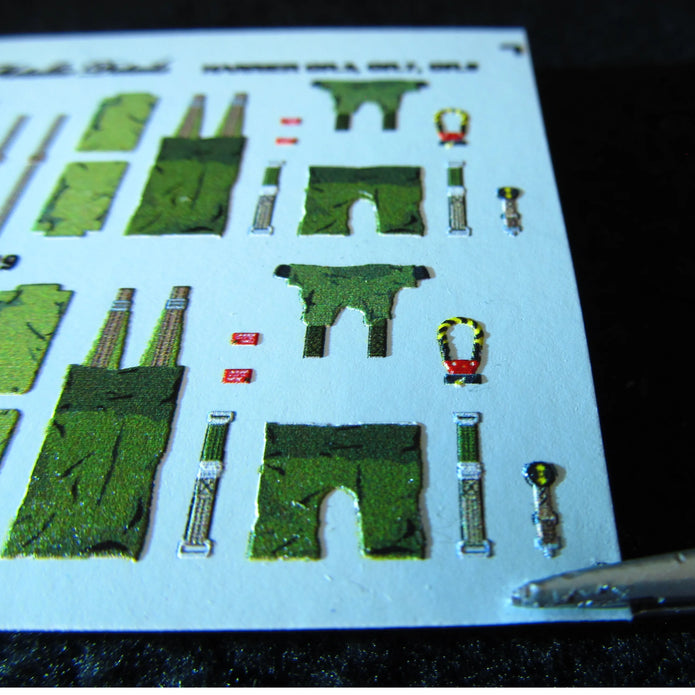 Harrier GR,3, GR,7, GR,9 Seat Belts (3D Decals) Scale 1:48 Metallic Details MDP48019 - For Aircraft Model Kit