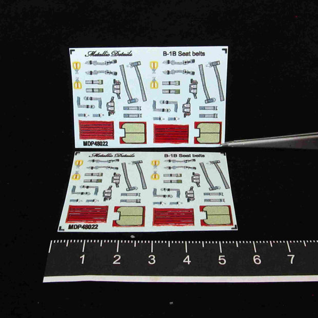 Rockwell B-1B Lancer Seat Belts Scale 1:48 Metallic Details MDP48022