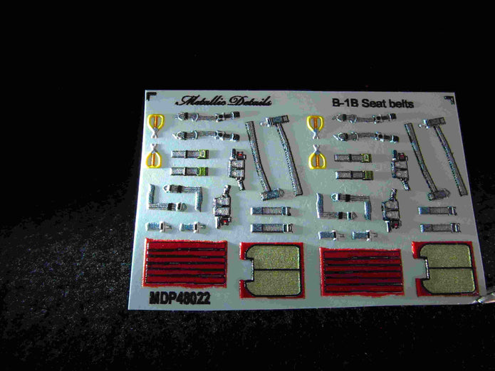 Rockwell B-1B Lancer Seat Belts Scale 1:48 Metallic Details MDP48022