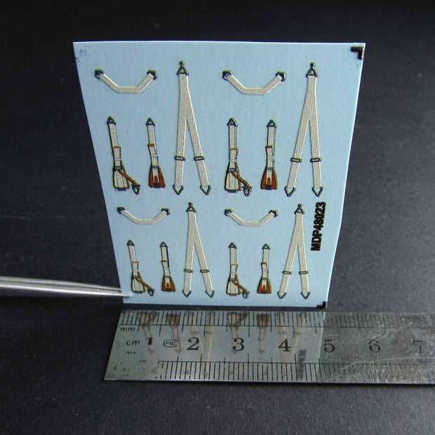 Luftwaffe Seat Belts early WWII Scale 1:48 Metallic Details MDP48023