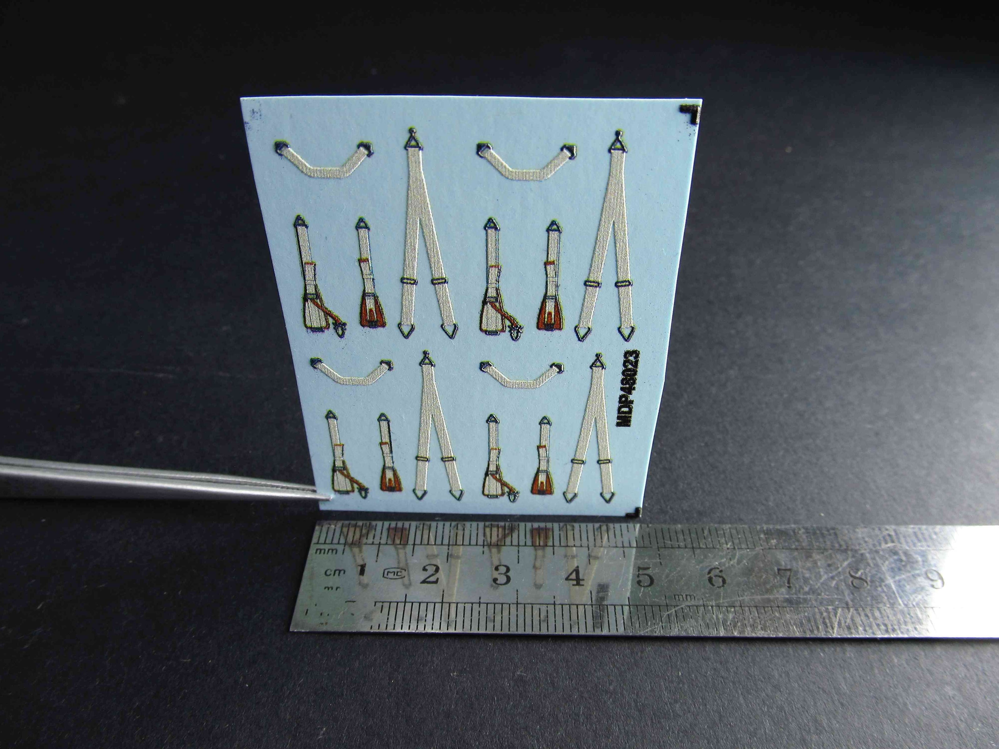 WWII-era German aircraft Seat Belts early WWII Scale 1:48 Metallic Details MDP48023
