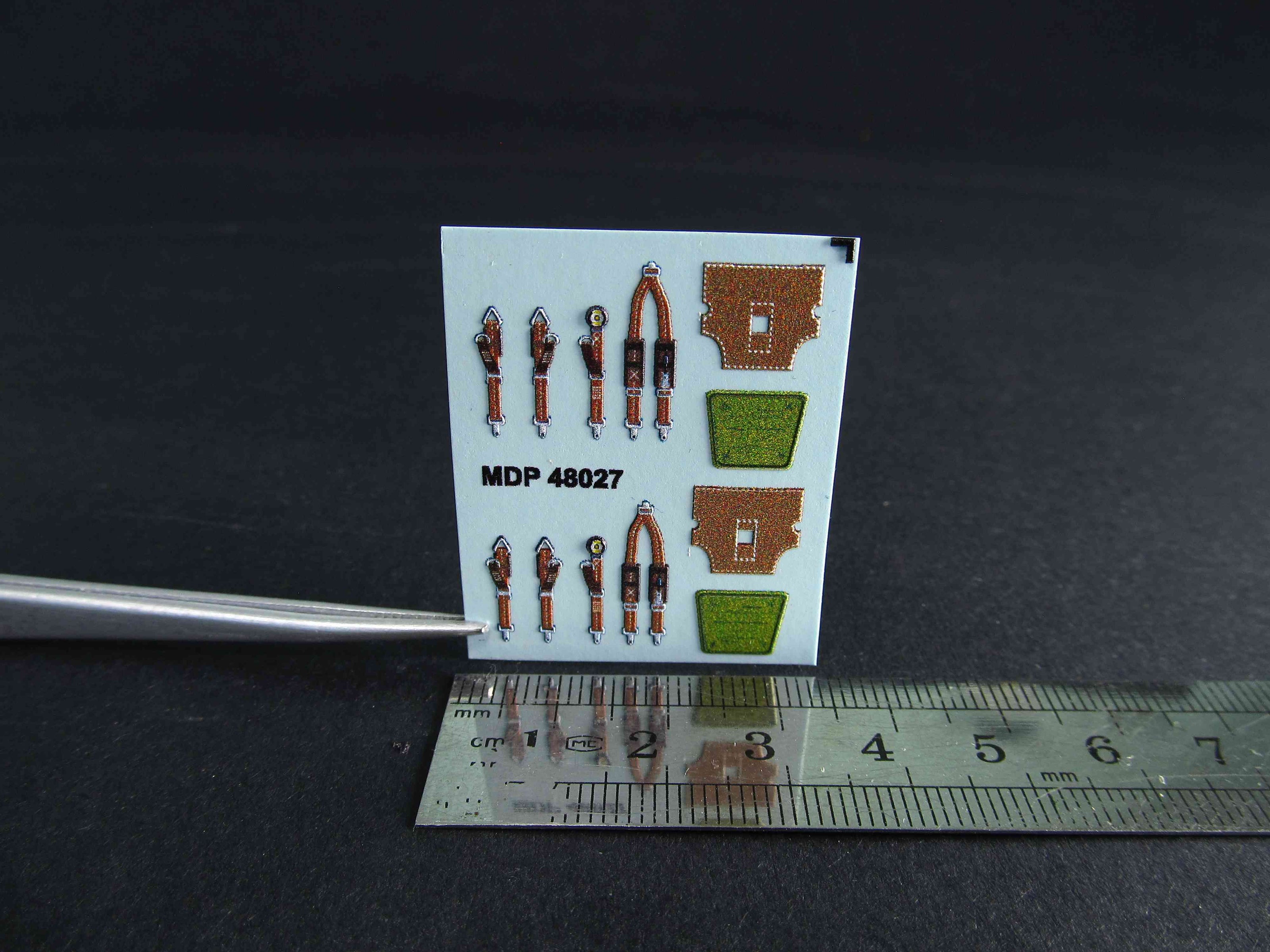 France Seat Belts WWII Scale 1:48 Metallic Details MDP48027