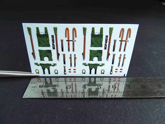 F/A-18, T-45 Seat Belts Scale 1:48 Metallic Details MDP48028