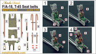 F/A-18, T-45 Seat Belts Scale 1:48 Metallic Details MDP48028