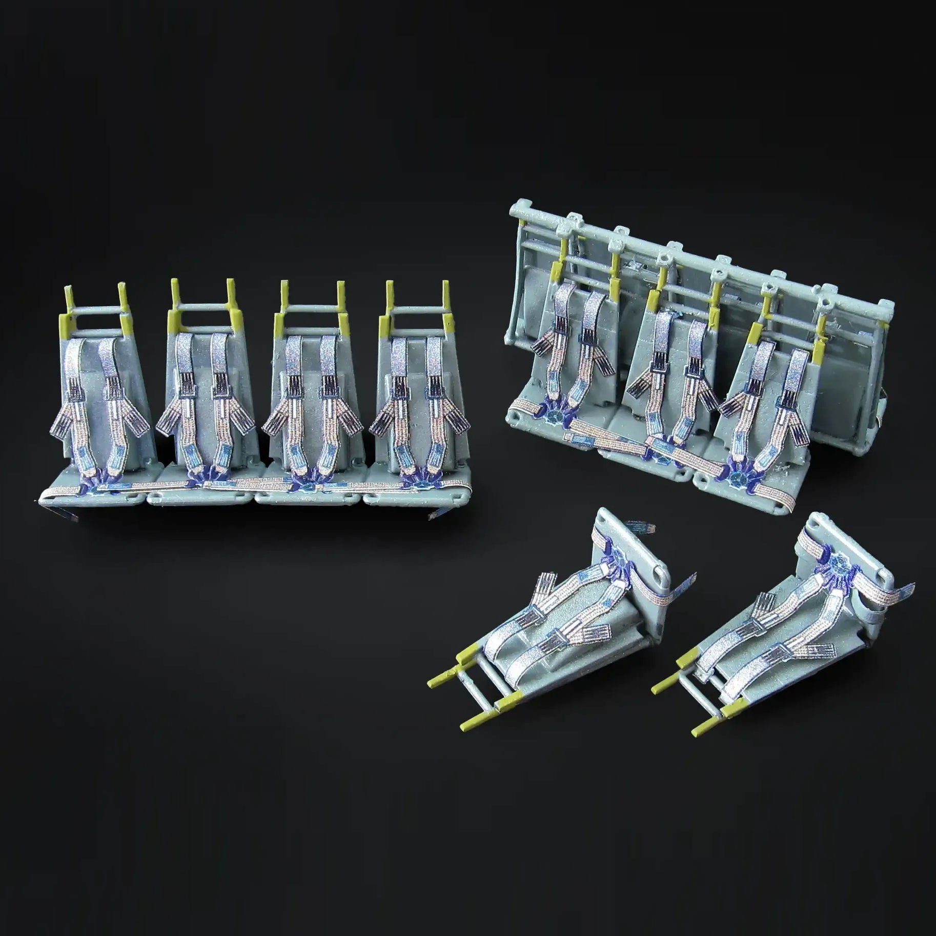 Sikorsky UH-60 seat belts for cabin seats Scale 1:48 Metallic Details MDP48038