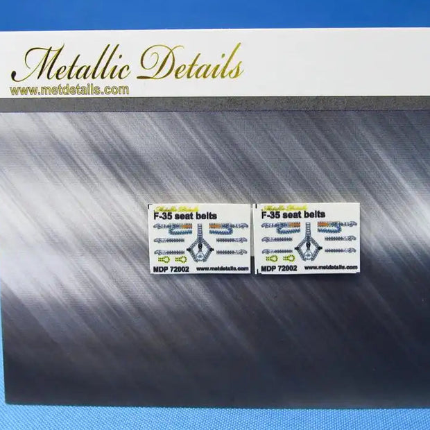 Lockheed-Martin F-35, Seat Belts (3D Decals) Scale 1:72 Metallic Details MDP72002 - For Models Aircraft Kits