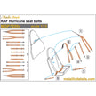 RAF Hurricane Seat Belts (3D Decals) Scale 1:72 Metallic Details MDP72004 - For Model Aircraft Kits