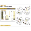 USAF Seat Belts WWII (3D Decals) Scale 1:72 Metallic Details MDP72006 - For Model Kits Aircraft
