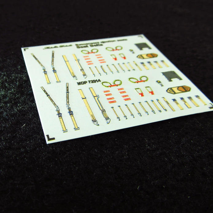 Blackburn Buccaneer, Seat Belts (3D Decals) Scale 1:72 Metallic Details MDP72014 - For Model Kits Aircraft