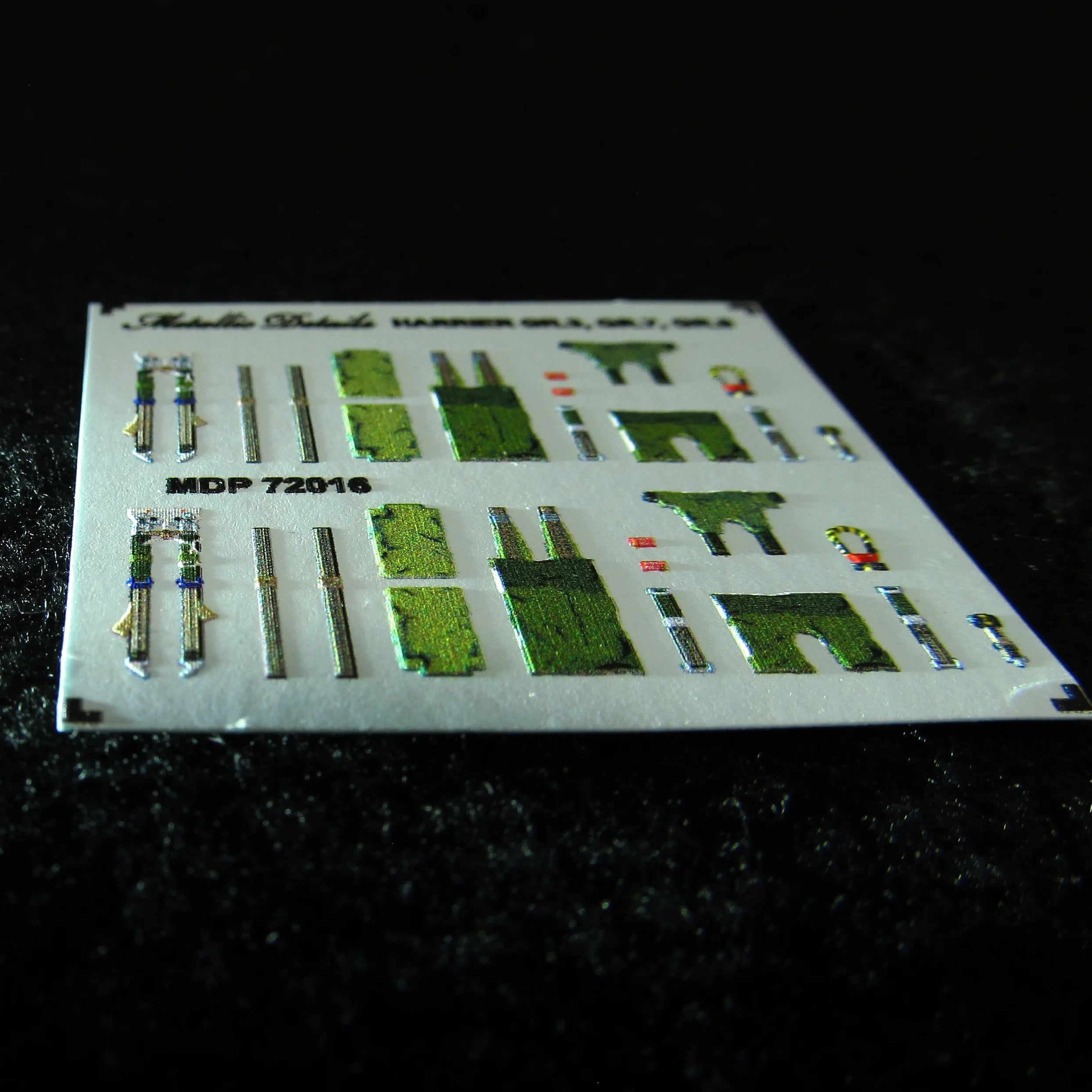 Harrier GR,3, GR,7, GR,9 Seat Belts (3D Decals) Scale 1:72 Metallic Details MDP72016 - For Aircraft Model Kit