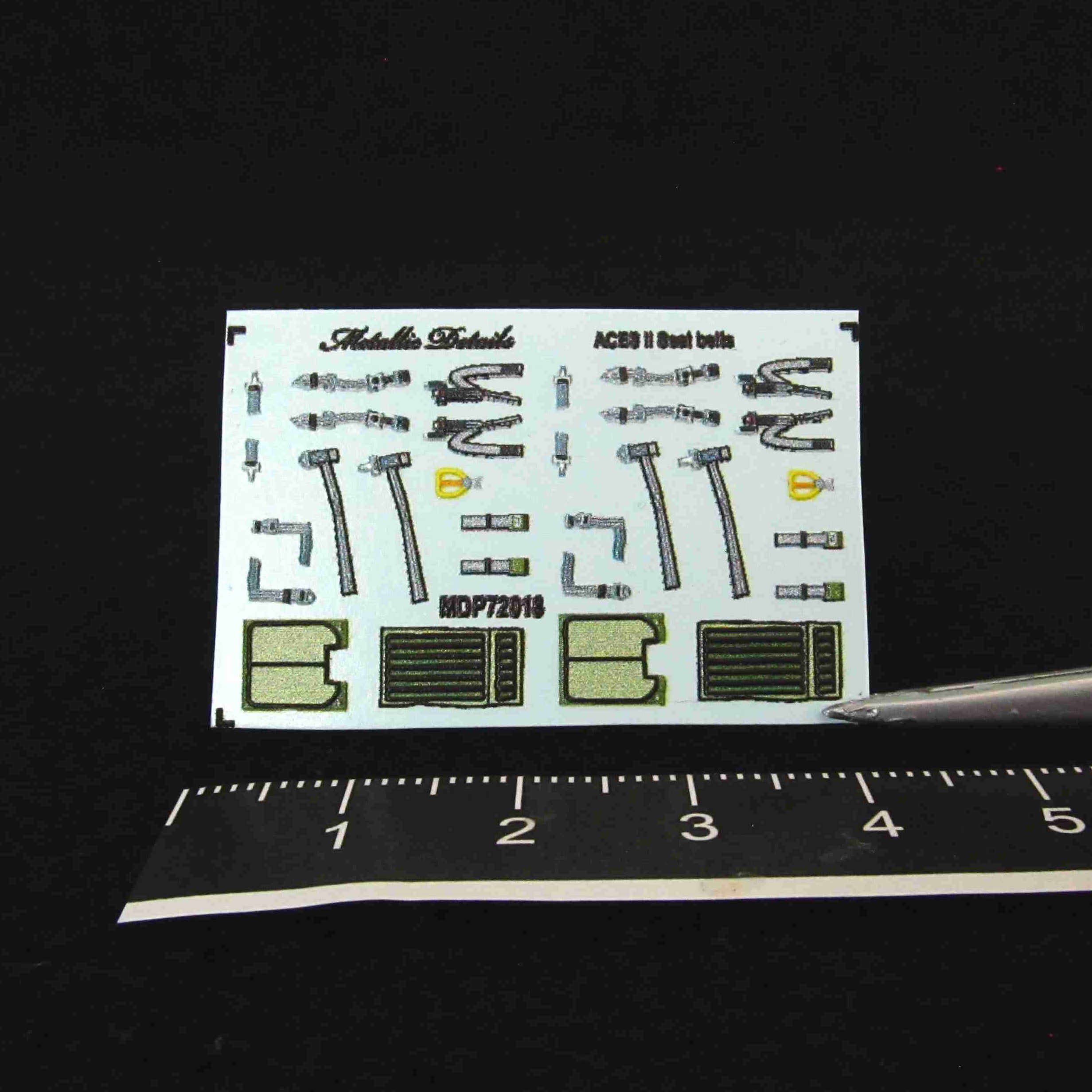 ACES II Seat Belts Scale 1:72 Metallic Details MDP72018