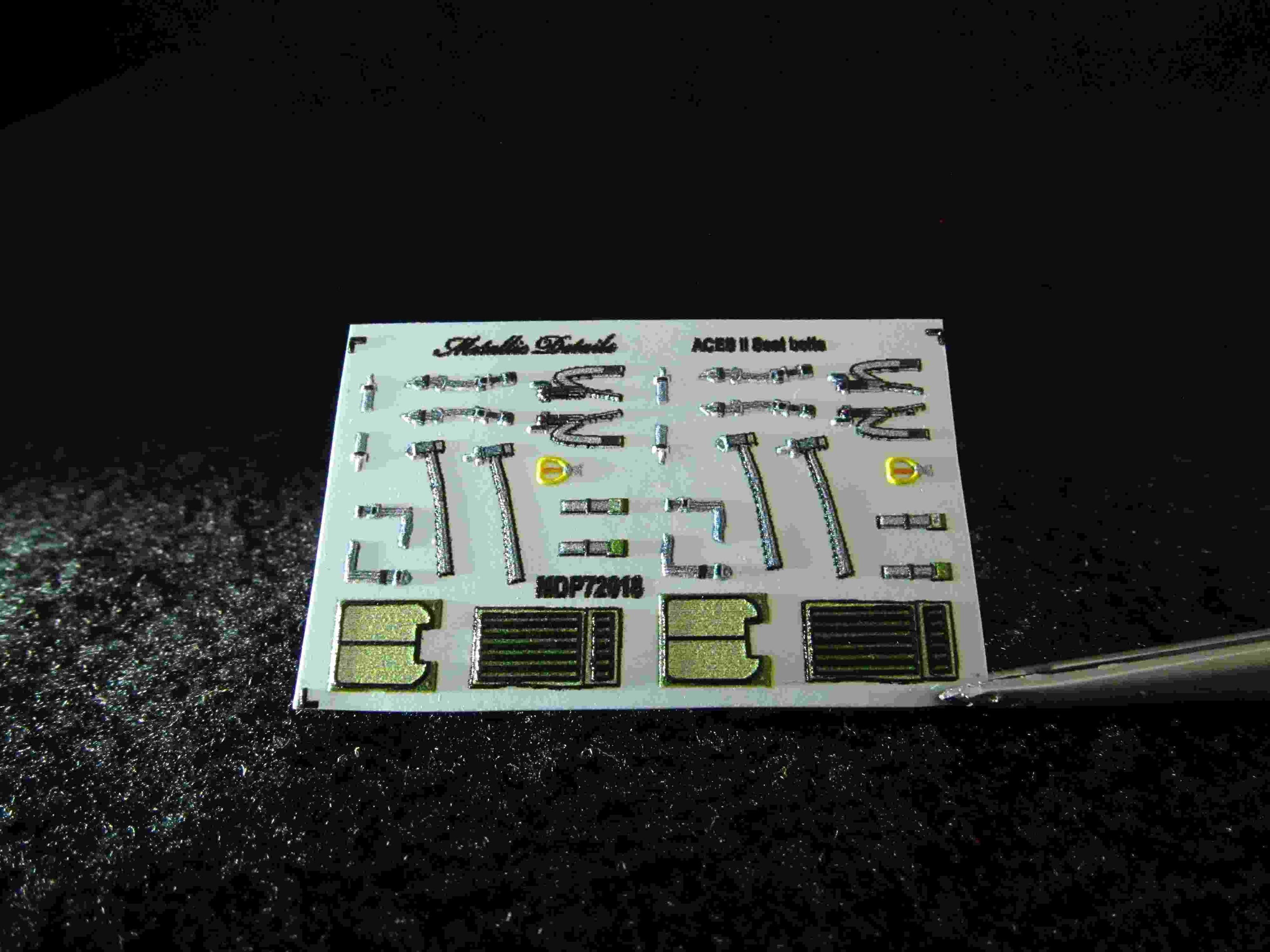 ACES II Seat Belts Scale 1:72 Metallic Details MDP72018