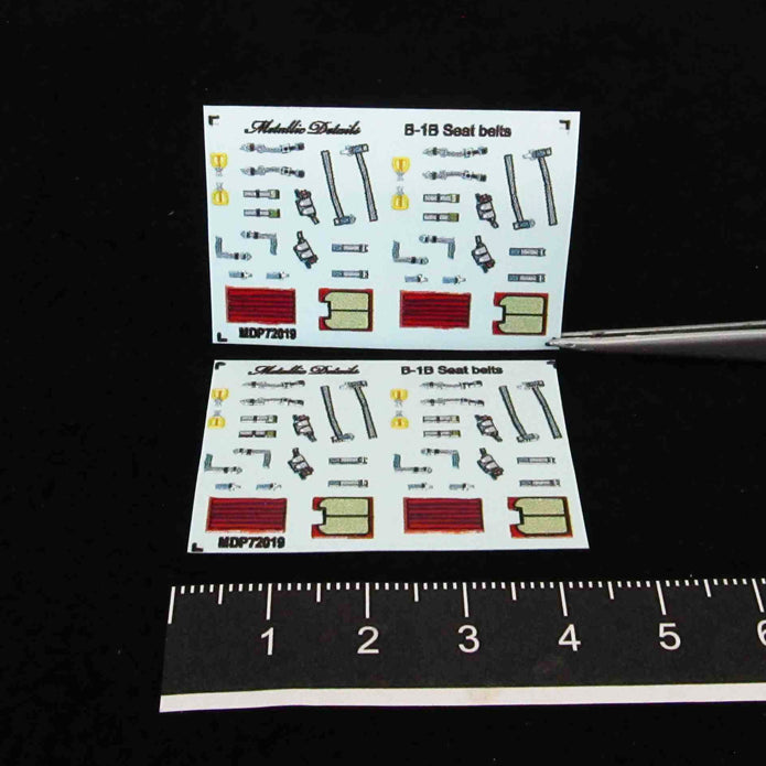 B-1B Lancer. Seat Belts Scale 1:72 Metallic Details MDP72019