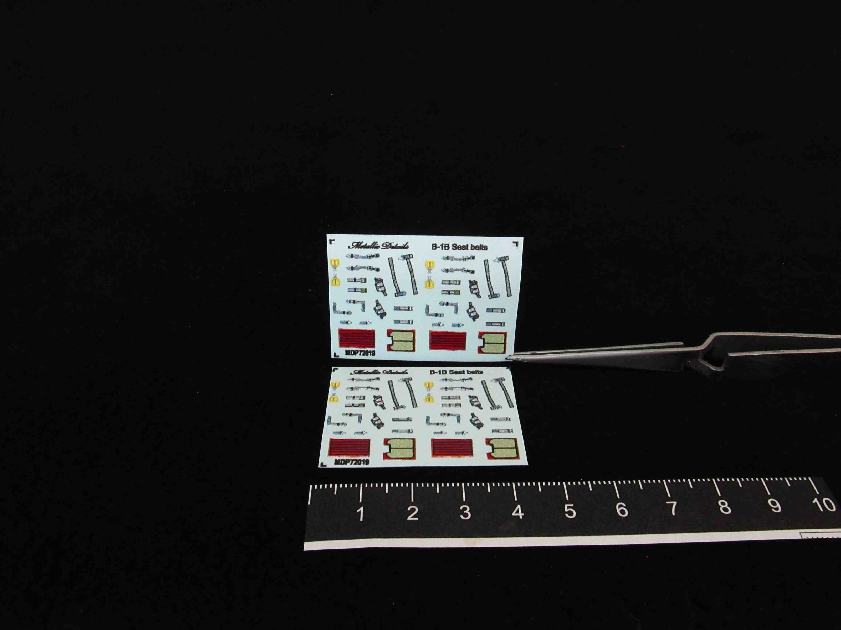 B-1B Lancer. Seat Belts Scale 1:72 Metallic Details MDP72019