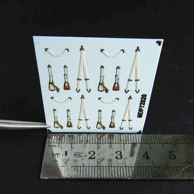 Luftwaffe Seat Belts early WWII Scale 1:72 Metallic Details MDP72020