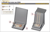 Luftwaffe Seat Belts late WWII Scale 1:72 Metallic Details MDP72021