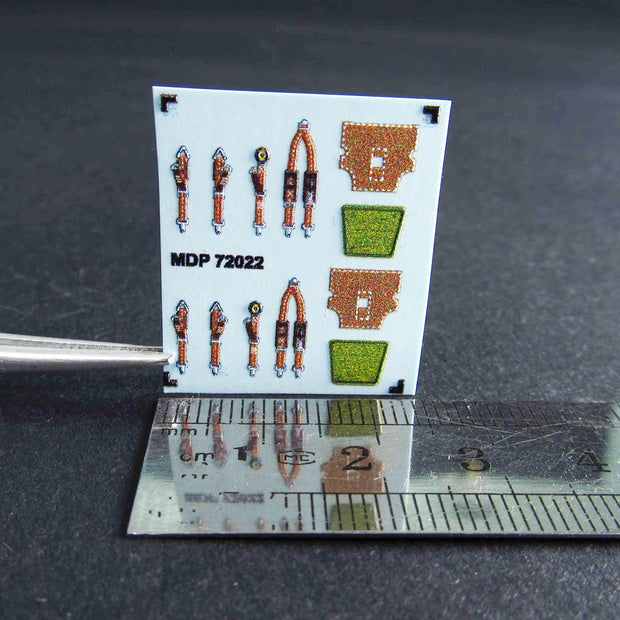 France Seat Belts WWII Scale 1:72 Metallic Details MDP72022