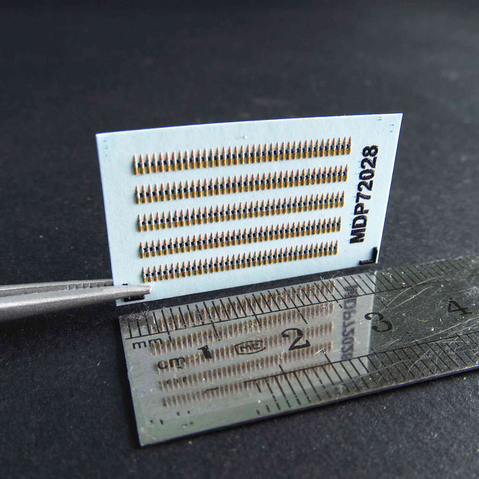 M2 Browning .50 Caliber Machine Gun ammo belts Scale 1:72 Metallic Details MDP72028