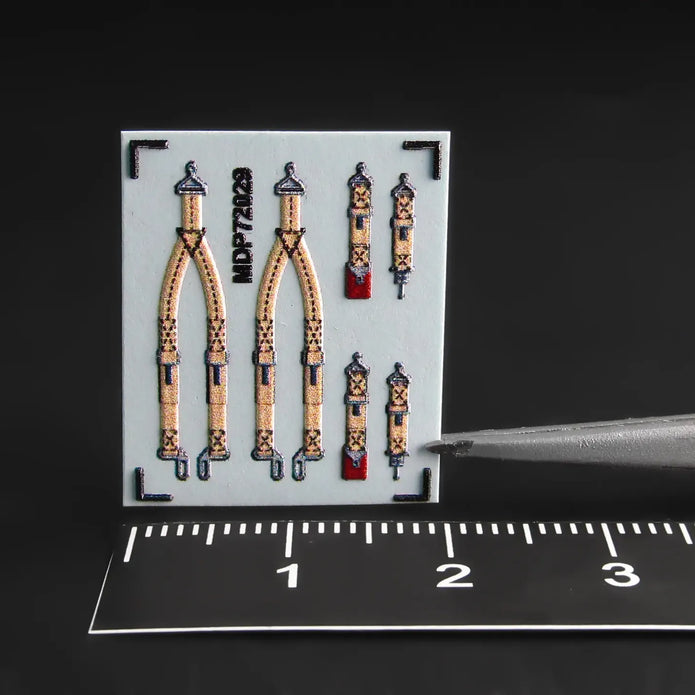 P-47, P-51 seat belts Scale 1:72 Metallic Details MDP72029
