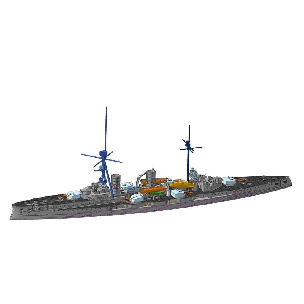 German Armoured Cruiser SMS Blücher Scale 1:1200 Metallic Details MDR1200-01
