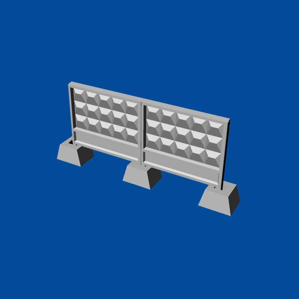 Concrete fence PO-3 Scale 1:144 Metallic Details MDR14403