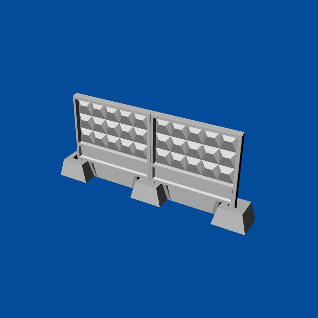 Concrete fence PO-3m Scale 1:144 Metallic Details MDR14404