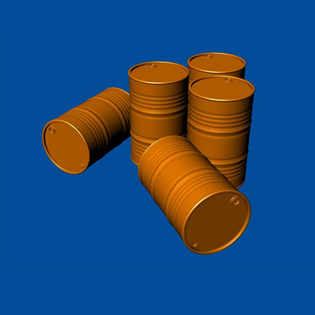 Drum 200 l (5 pcs) Scale 1:144 Metallic Details MDR14407
