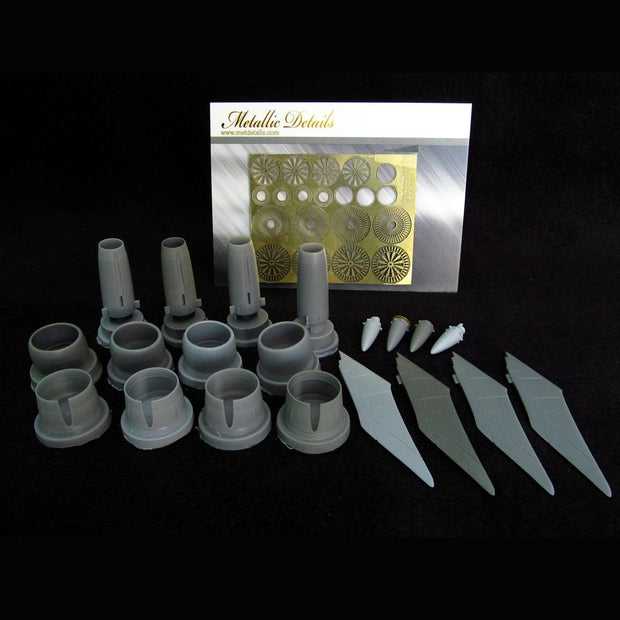 Lockheed C-5B Galaxy, Engines Detailing Sets, Resin & Photoetch, Scale 1:144 (Recommended for kit: Roden) Metallic Details MDR14410 - For Aircraft Model Kits